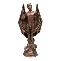 Imagem Lucifer Pintado Cobreado Escultura Resina Estatua 25 Cm Imagem Lucifer Pintado Cobreado Escultura Resina Estatua 25 Cm
