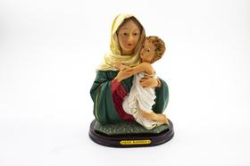 Imagem Mãe Rainha Busto Dicapri Resina 17 cm - Amém Decoração Religiosa