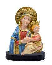 Imagem Mãe Rainha Busto Religiosa De Resina 14Cm Imagem Mãe Rainha Busto Religiosa De Resina 14Cm