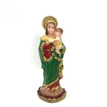 Imagem Mãe Rainha Escultura Resina Estátua 07 cm