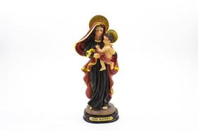 Imagem Mãe Rainha Importado Dicapri Resina 22 cm - Amém Decoração Religiosa