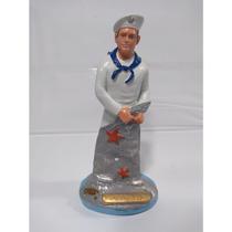 Imagem Marinheiro Com Rede Escultura Estatua Gesso 20 Cm Imagem Marinheiro Com Rede Escultura Estatua Gesso 20 Cm