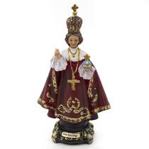Imagem Menino Jesus de Praga Importada Resina 22 cm - Amém Decoração Religiosa