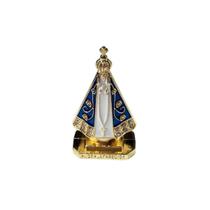 Imagem mini nossa senhora aparecida branco para carro 5 cm