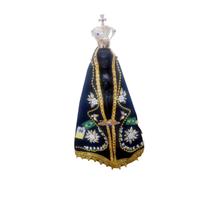 Imagem N. Sra. Aparecida 37cm Completa FACSIMILE COROA MANTO