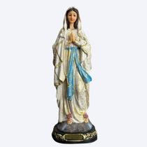 Imagem N. Sra. de Lourdes 31cm / resina - R1173 Imagem N. Sra. de Lourdes 31cm / resina - R1173