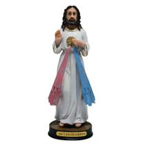 Imagem Nacional de Resina Jesus Misericordioso 15cm