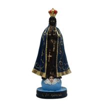 Imagem Nacional de Resina Nossa Senhora Aparecida 21cm Imagem Nacional de Resina Nossa Senhora Aparecida 21cm