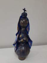 Imagem Nossa Aparecida na cabaça artesanal com 15cm
