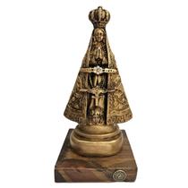 Imagem Nossa Senhora Aparecida 15cm Ouro Velho Miráculo