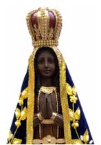 Imagem Nossa Senhora Aparecida 30 Cm Com Manto Bordado