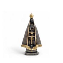 Imagem Nossa Senhora Aparecida 30 Cm Em Gesso Cor Cinza Decorativa Religiosa VÁRIAS VARIEDADES Imagem Nossa Senhora Aparecida 30 Cm Em Gesso Cor Cinza Decorativa Religiosa VÁRIAS VARIEDADES