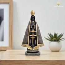 Imagem Nossa Senhora Aparecida 30 Cm Em Gesso Cor Cinza Imagem De Fé Católica AVB DECOR Imagem Nossa Senhora Aparecida 30 Cm Em Gesso Cor Cinza Imagem De Fé Católica AVB DECOR