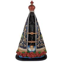 Imagem Nossa Senhora Aparecida 60cm Com Manto Santinha Resina