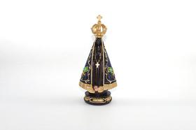 Imagem Nossa Senhora Aparecida Coroa Vazada Resina 31 cm Imagem Nossa Senhora Aparecida Coroa Vazada Resina 31 cm