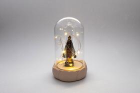 Imagem Nossa Senhora Aparecida Cúpula LED Resina 16 cm - Amém Decoração Religiosa