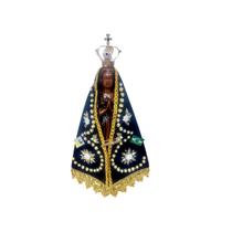 Imagem Nossa Senhora Aparecida Decorada Luxo Coroa Manto Imagem Nossa Senhora Aparecida Decorada Luxo Coroa Manto