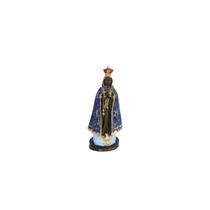 Imagem Nossa Senhora Aparecida em Resina 15cm Trabalhada em detalhes Dourados Imagem Nossa Senhora Aparecida em Resina 15cm Trabalhada em detalhes Dourados