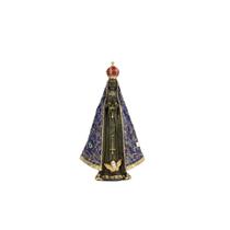 Imagem Nossa Senhora Aparecida em Resina 33cm Trabalhada em detalhes Dourados Imagem Nossa Senhora Aparecida em Resina 33cm Trabalhada em detalhes Dourados