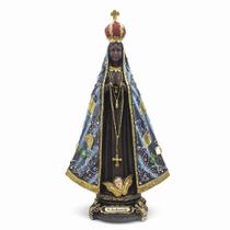 Imagem Nossa Senhora Aparecida Importada Resina 35 Cm