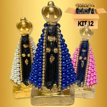 Imagem Nossa Senhora Aparecida Kit 12 Atacado Multi Tamanhos Imagem Nossa Senhora Aparecida Kit 12 Atacado Multi Tamanhos