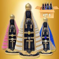Imagem Nossa Senhora Aparecida Kit 12 Atacado Multi Tamanhos Imagem Nossa Senhora Aparecida Kit 12 Atacado Multi Tamanhos