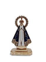 Imagem Nossa Senhora Aparecida Miniatura Dourada Com Dupla Face Ref:182