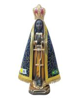 Imagem Nossa Senhora Aparecida Premium C/ Manto 30cm Gesso