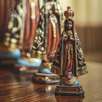 Imagem Nossa Senhora Aparecida resina 13cm importado