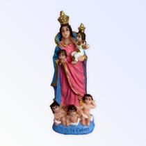 Imagem Nossa Senhora da Cabeça em Resina 7 cm - META ATACADO