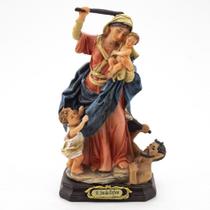 Imagem Nossa Senhora da Defesa Importada Resina 13 cm Imagem Nossa Senhora da Defesa Importada Resina 13 cm