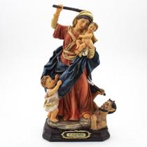 Imagem Nossa Senhora da Defesa Importada Resina 21 cm - Amém Decoração Religiosa
