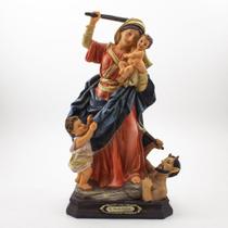 Imagem Nossa Senhora da Defesa Importada Resina 30 cm Imagem Nossa Senhora da Defesa Importada Resina 30 cm