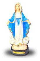 Imagem Nossa Senhora Da Medalha 14x5cm- Resina- Ref:15082