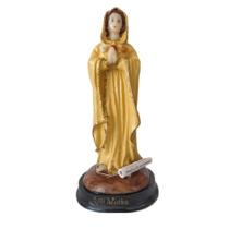 Imagem Nossa Senhora da Rosa Mística com oração 15cm Resina