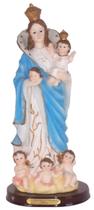Imagem Nossa Senhora das Cabeças Resina Importada Religiosa 15cm