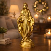 Imagem Nossa Senhora das Graças 17,5cm Perolado Dourado
