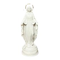 Imagem Nossa Senhora das Graças 20cm Esplendor Auréola Resina Maciça Decoração Devocional