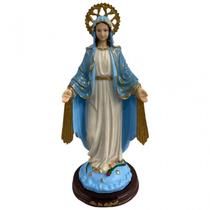 Imagem Nossa Senhora das Graças com Coroa em Resina 30 cm - META ATACADO