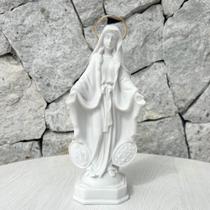 Imagem Nossa Senhora das Graças da Medalha Milagrosa 24cm C/Aureola Dourada