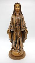 Imagem Nossa Senhora das Graças em Mármore com Pintura em Bronze H032B - Nacional
