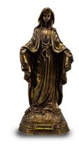 Imagem Nossa Senhora Das Graças Ouro Antigo 42cm Inquebrável - Procade