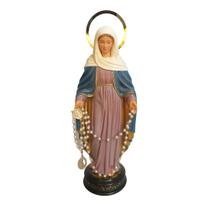 Imagem Nossa Senhora Das Lágrimas Com Terço 30cm Original Artesanato Costa