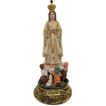 Imagem Nossa Senhora de Fátima - 08cm - Resina Importada - Luz da Lua Presentes