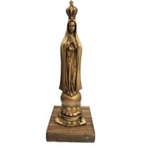 Imagem Nossa Senhora de Fátima 20cm Ouro Velho Miráculo