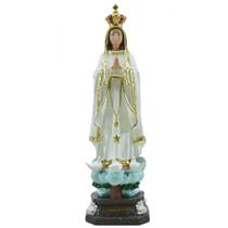 Imagem Nossa Senhora de Fátima 30Cm - Inquebrável - Imagem Sacra PVC