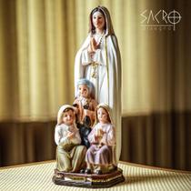 Imagem Nossa Senhora de Fátima 30cm Resina Importada Imagem Nossa Senhora de Fátima 30cm Resina Importada