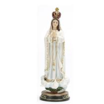 Imagem Nossa Senhora De Fátima 30cm Resina Importada