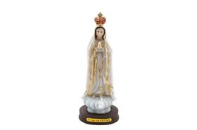 Imagem Nossa Senhora De Fatima Resina 15 Cm - Amém Decoração Religiosa