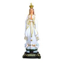 Imagem Nossa Senhora de Fátima Resina 30 Cm Imagem Nossa Senhora de Fátima Resina 30 Cm